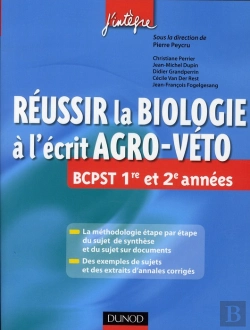 Bertrand.pt - Réussir Les Épreuves De Biologie Au Concours Agro-Véto