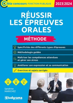 Bertrand.pt - Réussir Les Épreuves Orales : Méthode (Catégories A, B Et C (Édition 2023/2024)