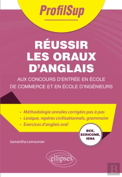 Bertrand.pt - Réussir Les Oraux D'Anglais Aux Concours D'Entrée En École De Commerce Et En École D'Ingénieurs