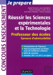 Reussir Les Sciences Experimentales Et Technologie Au Concours De Professeur Des Ecoles
