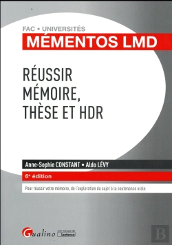 Bertrand.pt - Réussir Mémoire, Thèse Et Hdr (6e Édition)