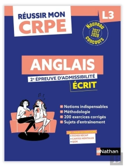 Bertrand.pt - Réussir Mon Crpe : Anglais ; L3 ; 2e Épreuve D'Admissibilité ; Écrit (Édition 2027/2028)