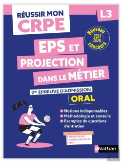 Bertrand.pt - Réussir Mon Crpe : Eps Et Projection Dans Le Métier ; L3 ; 2de Épreuve D'Admission ; Oral ; Tout-En-Un (Édition 2027/2028)