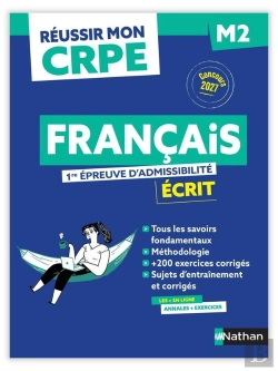 Bertrand.pt - Réussir Mon Crpe : Français ; M2 ; 1re Épreuve D'Admissibilité ; Écrit (Édition 2027)