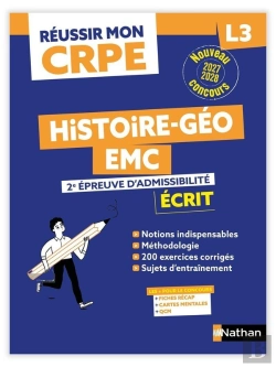Bertrand.pt - Réussir Mon Crpe : Histoire-Géo, Emc ; L3 ; 2e Épreuve D'Admissibilité ; Écrit (Édition 2027/2028)