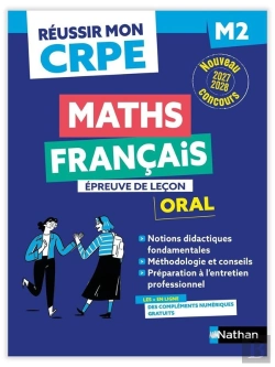 Bertrand.pt - Réussir Mon Crpe : Maths, Français ; M2 ; Épreuve De Leçon ; Oral (Édition 2027/2028)