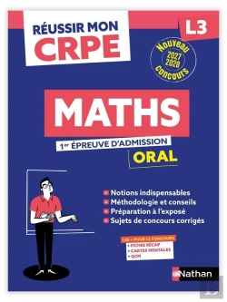 Bertrand.pt - Réussir Mon Crpe : Maths ; L3 ; 1re Épreuve D'Admission ; Oral ; Tout-En-Un (Édition 2027/2028)
