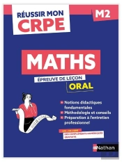 Réussir Mon Crpe : Maths ; M2 ; Épreuve De Leçon ; Oral (Édition 2027/2028)