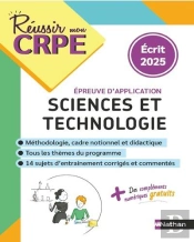 Réussir Mon Crpe : Sciences Et Techno ; Épreuve Écrite D'Application (Édition 2025)