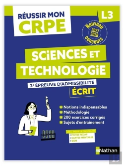 Bertrand.pt - Réussir Mon Crpe : Sciences Et Technologie ; L3 ; 2e Épreuve D'Admissibilité ; Écrit (Édition 2027/2028)