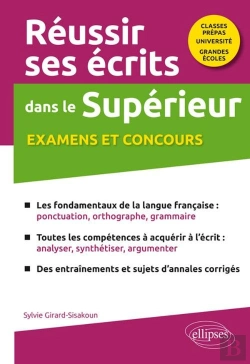 Bertrand.pt - Réussir Ses Écrits Dans Le Supérieur : Examens Et Concours : Classes Prépas-Université-Grandes Écoles