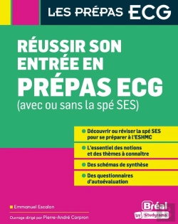 Bertrand.pt - Réussir Son Entree En Prépas Ecg (Avec Ou Sans La Spé Ses)