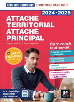 Bertrand.pt - Réussite Concours : Attaché Territorial, Attaché Principal ; Catégorie A ; Préparation Complète (Édition 2024/2025)
