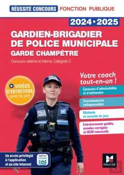 Bertrand.pt - Reussite Concours - Gardien-Brigadier De Police Municipale - Preparation Complete 2023-2024