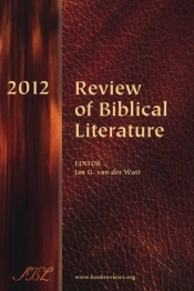 Review Of Biblical Literature, 2012