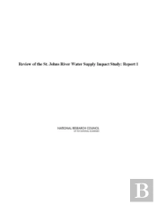 Review Of The St. Johns River Water Supply Impact Study