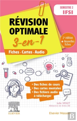 Bertrand.pt - Révision Optimale 3-En-1 ; Semestre 2 Ifsi ; Fiches-Cartes-Audio (2e Édition)
