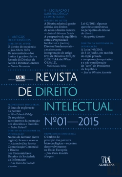 Bertrand.pt - Revista De Direito Intelectual N.º 1 - 2015