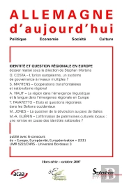 Revue Allemagne D'Aujourd'Hui