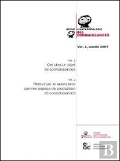 Revue Anthropologie Des Connaissances - Volume 1 - 2007