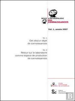 Bertrand.pt - Revue Anthropologie Des Connaissances - Volume 1 - 2007