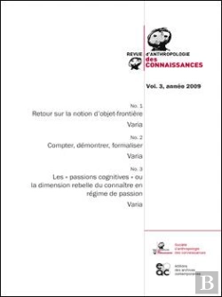 Bertrand.pt - Revue Anthropologie Des Connaissances - Volume 3 - 2009