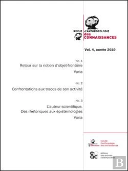 Bertrand.pt - Revue Anthropologie Des Connaissances - Volume 4 - 2010