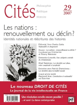 Bertrand.pt - Revue Cites Tome 29 : Les Nations : Renouvellement Ou Déclin ?