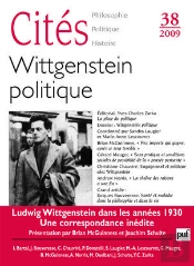 Revue Cites Tome 38 : Wittgenstein Politique