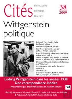 Bertrand.pt - Revue Cites Tome 38 : Wittgenstein Politique