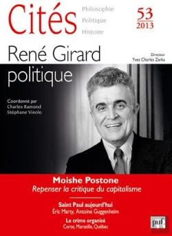 Bertrand.pt - Revue Cites Tome 53 : René Girard, Politique