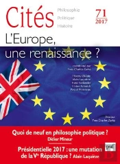 Revue Cites Tome 71 : L'Europe, Une Renaissance ?