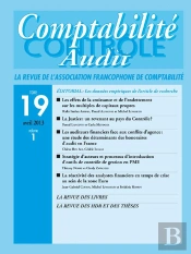 Revue Comptabilite Controle Audit Vol 19 T1