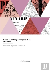 Revue De Philologie Française Et De Littérature