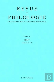 Revue De Philologie T.81 (Édition 2007)