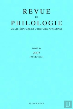 Bertrand.pt - Revue De Philologie T.81 (Édition 2007)