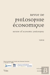 Revue De Philosophie Économique : Varia