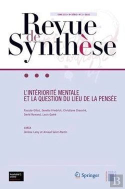 Bertrand.pt - Revue De Synthese - L'Interiorite Mentale Et La Question Du Lieu De La Pensee.Tome 131.6e Serie.No1.