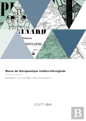 Revue De Therapeutique Medico-Chirurgicale