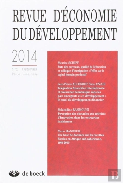 Bertrand.pt - Revue D'Economie Du Developpement 2014/3