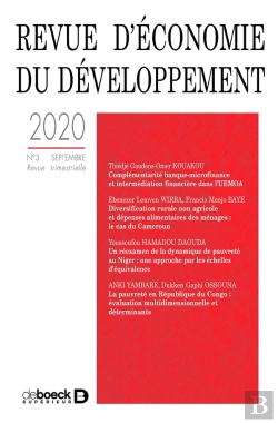 Bertrand.pt - Revue D'Économie Du Développement 2020/3