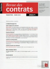 Revue Des Contrats N 1-2022