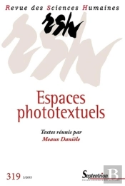 Revue Des Sciences Humaines, N°319/Juillet - Septembre 2015 : Espaces Phototextuels