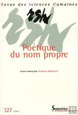 Bertrand.pt - Revue Des Sciences Humaines : Poétiques Du Nom Propre
