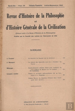 Bertrand.pt - Revue D'Histoire De La Philosophie Et D'Histoire Generale De La Civilisation/Jui