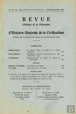 Bertrand.pt - Revue D'Histoire De La Philosophie Et D'Histoire Generale De La Civilisation/Jui