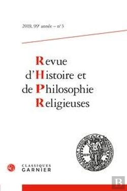 Bertrand.pt - Revue D'Histoire Et De Philosophie Religieuses 2019 - 3, 99e Annee, N  3 - Varia