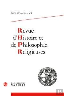 Bertrand.pt - Revue D'Histoire Et De Philosophie Religieuses Tome 1 : 99e Année, N°1 (Édition 2019)
