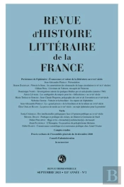 Revue D'Histoire Litteraire De La France - 3 - 2021, 121e Annee, N  3