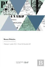 Revue D'Histoire